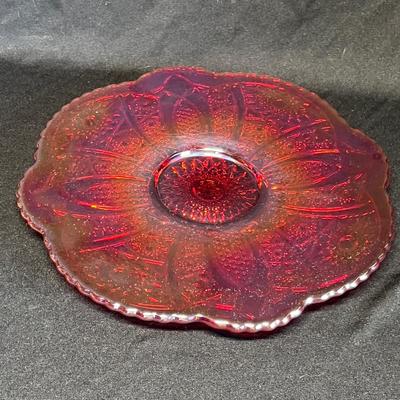 Indiana 1970s Carnival Glass tray