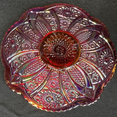 Indiana 1970s Carnival Glass tray
