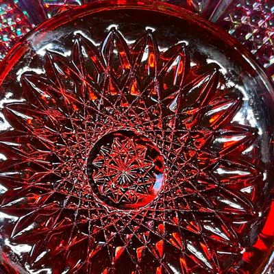 Indiana 1970s Carnival Glass tray