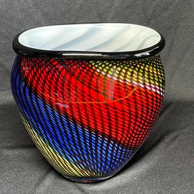 Fabulous studio Art glass vase