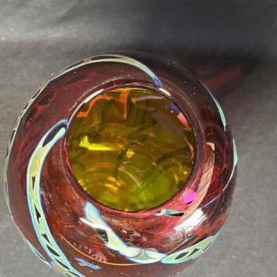 Backas Studio Art glass vase