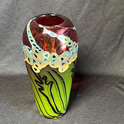 Backas Studio Art glass vase
