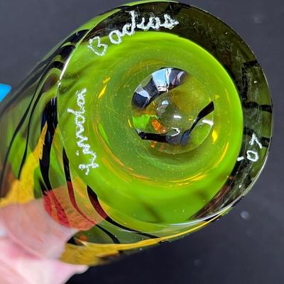 Backas Studio Art glass vase