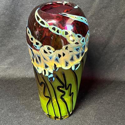 Backas Studio Art glass vase