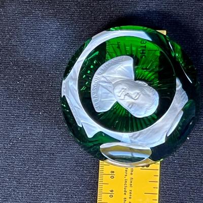 Baccarat FDR paperweight