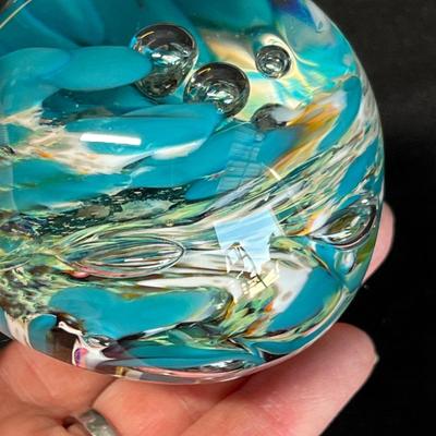 Signed Studio Art Whirlpool paper weight