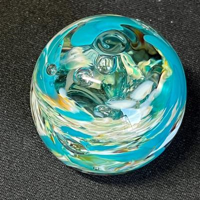Signed Studio Art Whirlpool paper weight