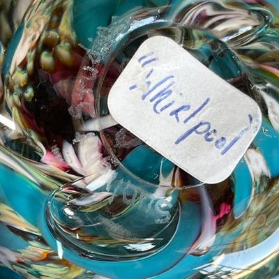 Signed Studio Art Whirlpool paper weight