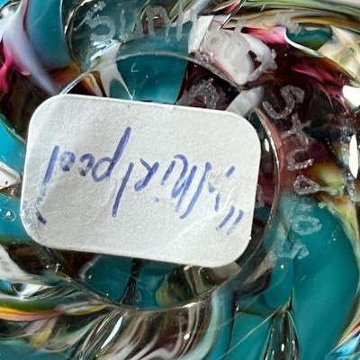Signed Studio Art Whirlpool paper weight