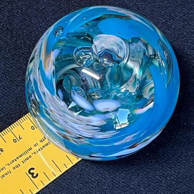Signed Studio Art Whirlpool paper weight