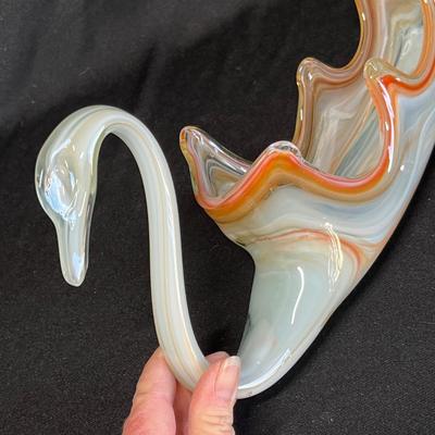 Mexican glass swan