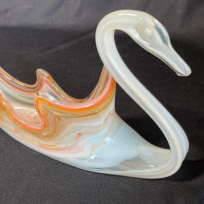 Mexican glass swan