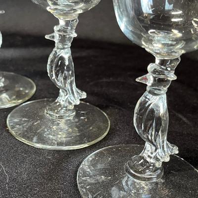 Libby Old Crow wine glasses