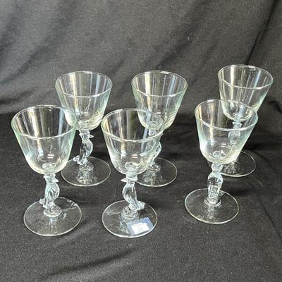 Libby Old Crow wine glasses