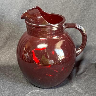 Royal Ruby Ball pitcher