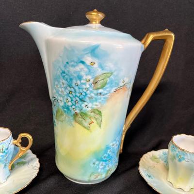 Hand painted Chocolate set