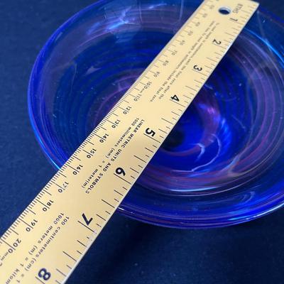 Studio art glass bowl