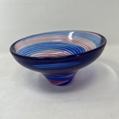 Studio art glass bowl