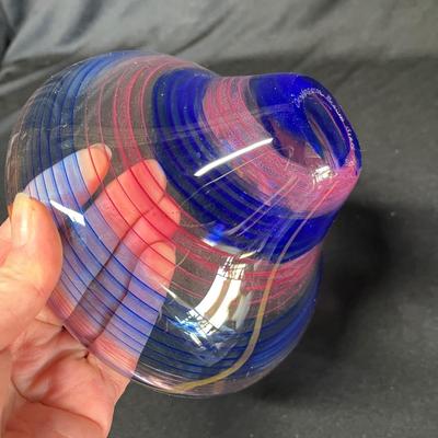 Studio art glass bowl