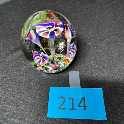 Floral paperweight
