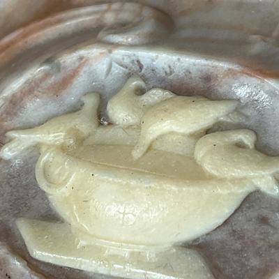 Incolay stone Cameo trinket box