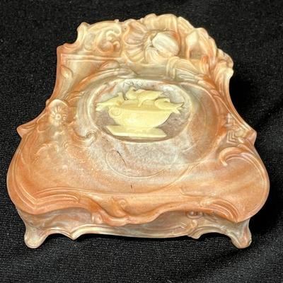Incolay stone Cameo trinket box