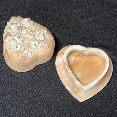 Incolay stone Cameo trinket box