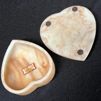 Incolay stone Cameo trinket box