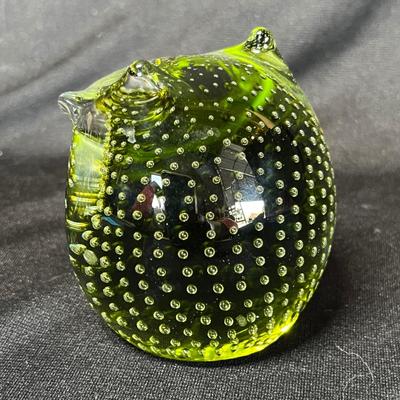 Art Glass Owl paper weight