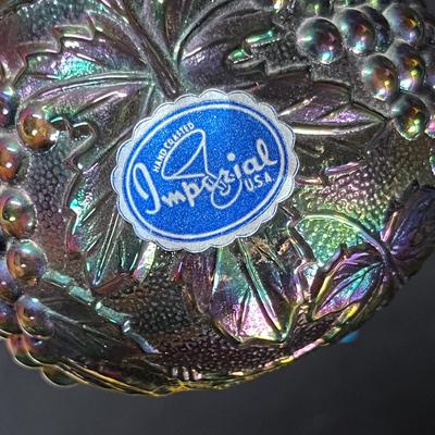 Imperial Carnival Glass shakers