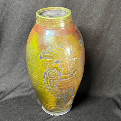 Native American Art Vase kokopeli