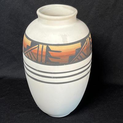 Native American Art pottery vase Browns/ Red
