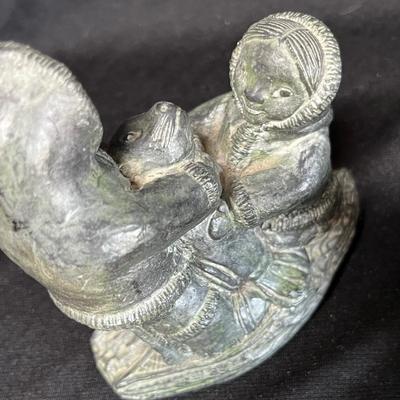 2 Alaskan Inuit / Eskimo sculptures