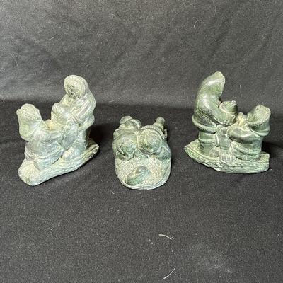 2 Alaskan Inuit / Eskimo sculptures