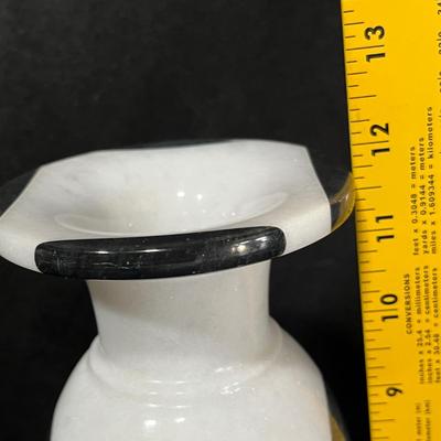 Stone on stone vase