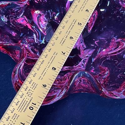 Murano Cranberry pink bowl