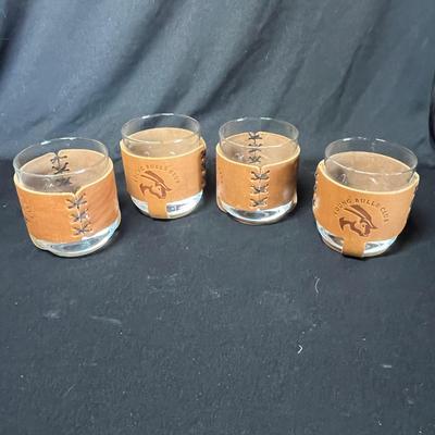 Leather wrapped western glasses