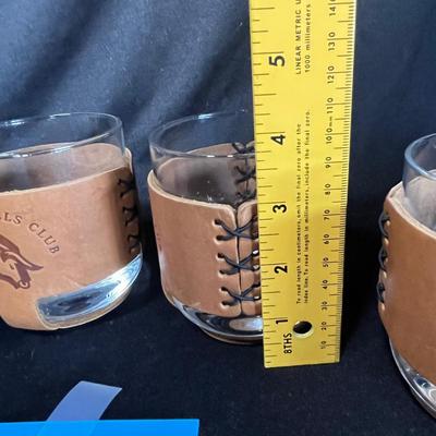 Leather wrapped western glasses