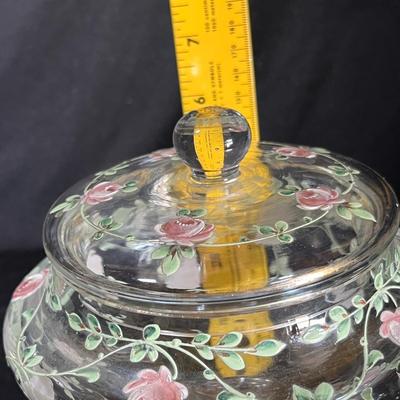 Crystal Candy dish with Charleton decoration