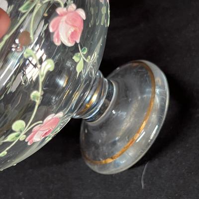 Crystal Candy dish with Charleton decoration