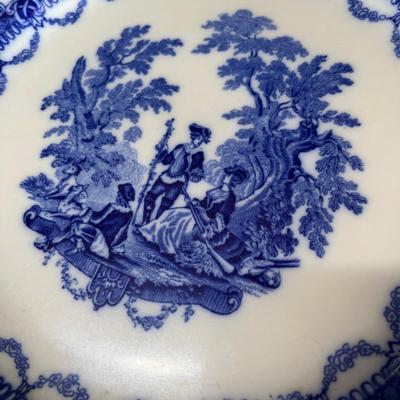 6 Watteau by Doulton transferware