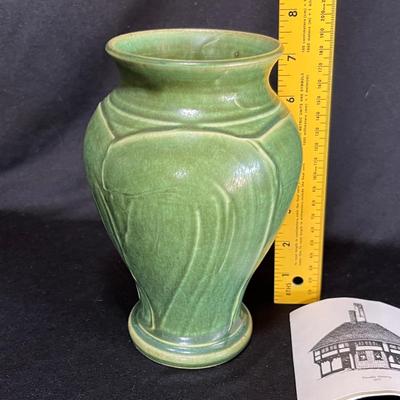 Pewabic Pottery Matte Green vase
