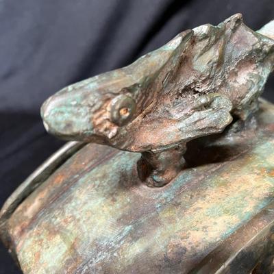 Orientalia Metal box w/ Fish