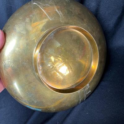 Brass oriental flower arranger