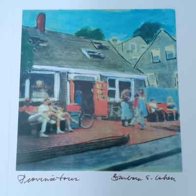 LOT 33: Set of 4 Signed Barbara E. Cohen Provincetown Prints w/ P-Town Sign
