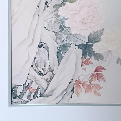 LOT 36: Professionally Framed Print of Tong Shiang Chang Lee Watercolor 