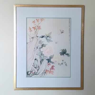 LOT 36: Professionally Framed Print of Tong Shiang Chang Lee Watercolor 