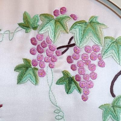 LOT 80: Professionally Framed Embroidery Art on Silk