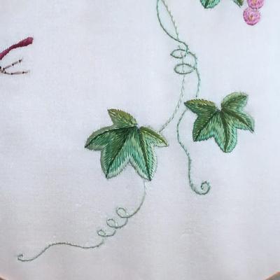 LOT 80: Professionally Framed Embroidery Art on Silk