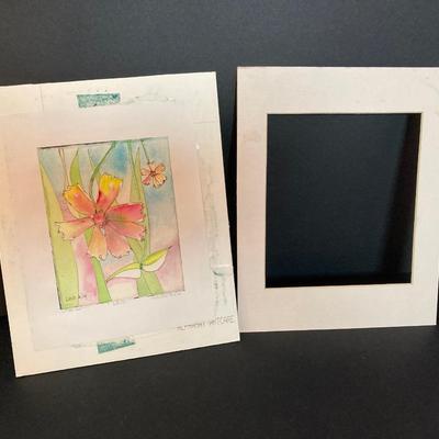 LOT 140: Collection of Signed Water Color Wall Hangings - 